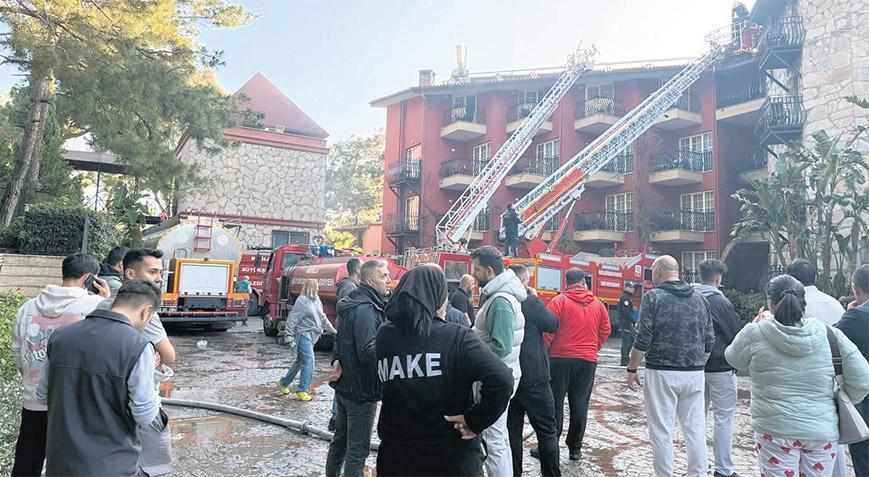 Marmaris’te 5 yıldızlı otelde yangın