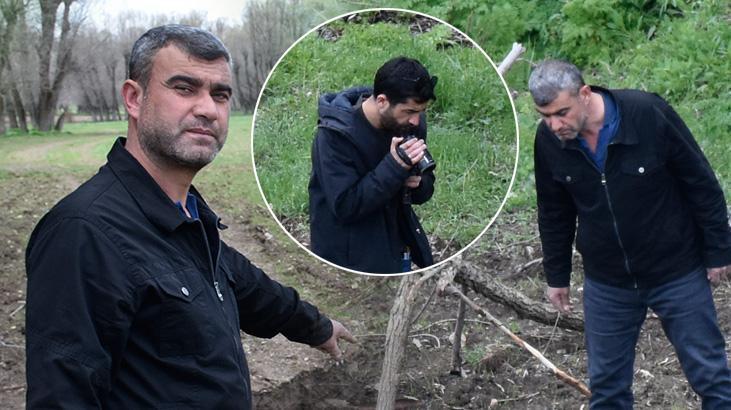 10 gün evvel ekim yaptığı tarlasında ortaya çıktı! Gözlerine inanamadı