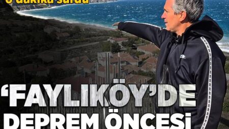 ‘Faylıköy’de zelzele öncesi garip olay! ‘Marmara Denizi’nden geldiğini gözlemledik’