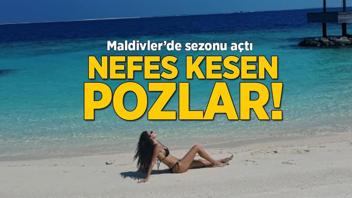 Hande Erçel yaz dönemini açtı! Maldivler tatilinde sürpriz isim