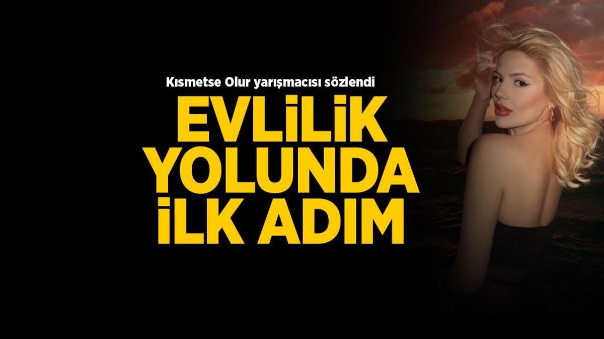 Kısmetse Olur yarışmacısı Aybüke Çangal sözlendi! Sırt dekolteli elbisesi dikkatleri çekti