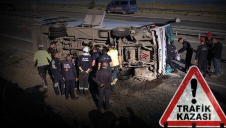 Son dakika! Elazığ’da midibüsün devrildi! Çok sayıda yaralı var…