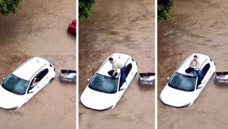 SON DAKİKA! Meteoroloji uyarmıştı! Şiddetli sağanak bir anda bastırdı: Araç üzerinde yardım beklediler