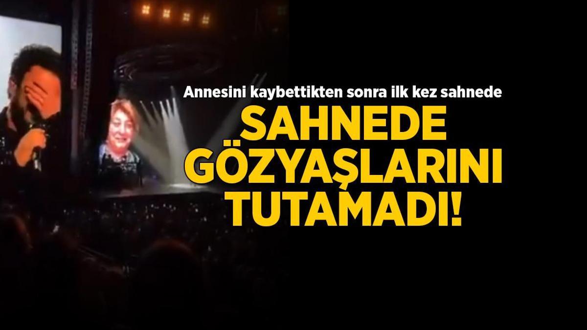 Tarkan annesini kaybettikten sonra birinci sefer sahnede! En sevdiği şarkıyı söyledi gözyaşlarını tutamadı