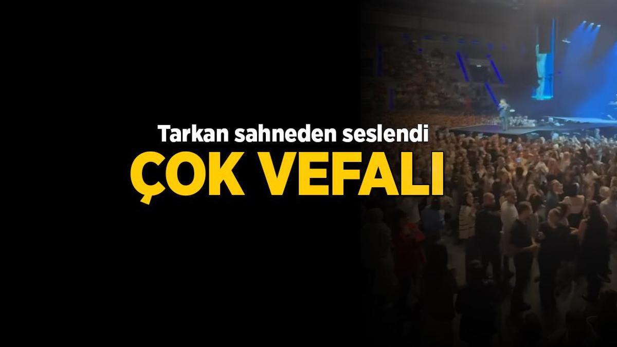 Tarkan görünce sahneden seslendi! ‘Çok vefalı, iyi bir arkadaş, bir kardeş o’