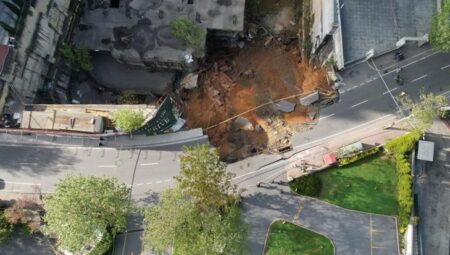 Sarıyer’de yolda çökme: Çalışmalar sürüyor