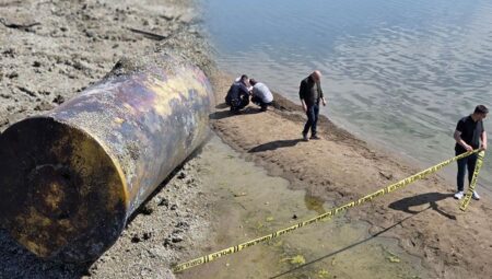 Yer: İznik Gölü! 3 gün ortayla ikinci top mermisi bulundu