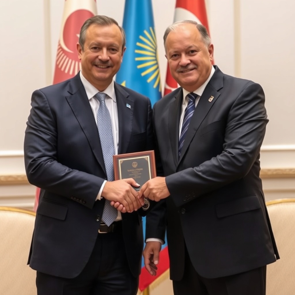 Kürşad Zorlu’ya Kazakistan’dan ‘Dostluk’ Nişanı Verildi!