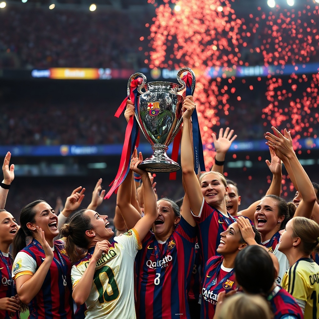 Barcelona, UEFA Kadınlar Şampiyonlar Ligi’nde Lyon’u Ezdi Geçti!