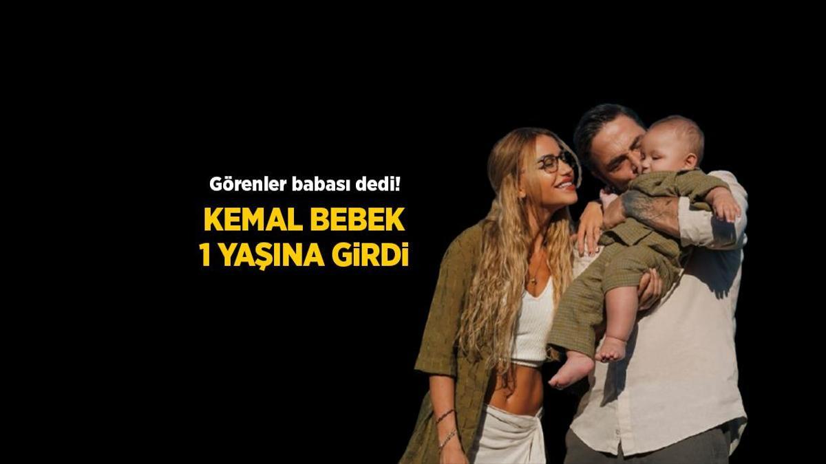 Memnunluktan gözlerinin içi parlıyor! Ahmet Kural’ın oğlu Kemal 1. yaşını bu türlü kutladı