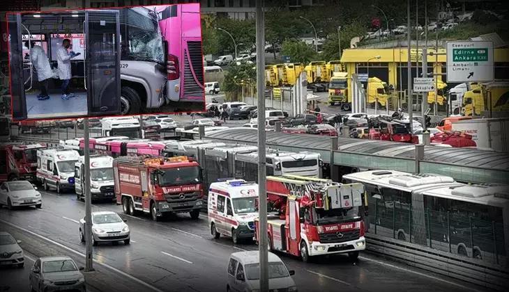 Metrobüs kazasında yaralan 56 kişi tahliye edildi