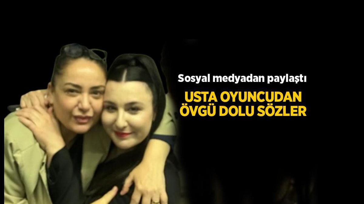 Övmelere doyamadı! Sibel Taşçıoğlu Yasemin Sakallıoğlu’nu kuliste ziyaret etti
