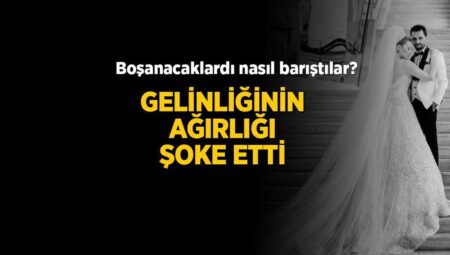 Aylin Coşkun ve Volkan Aslan nasıl barıştı? Gelinliğinin tartısı şoke etti