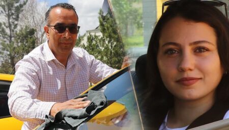 Bu taksiye binen şaşkına dönüyor: Birinci kere bu türlü bir sistem ile karşılaştım