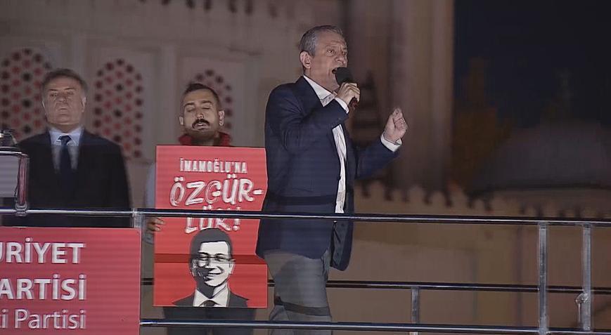 CHP Lideri Özgür Özel Esenler mitinginde konuştu