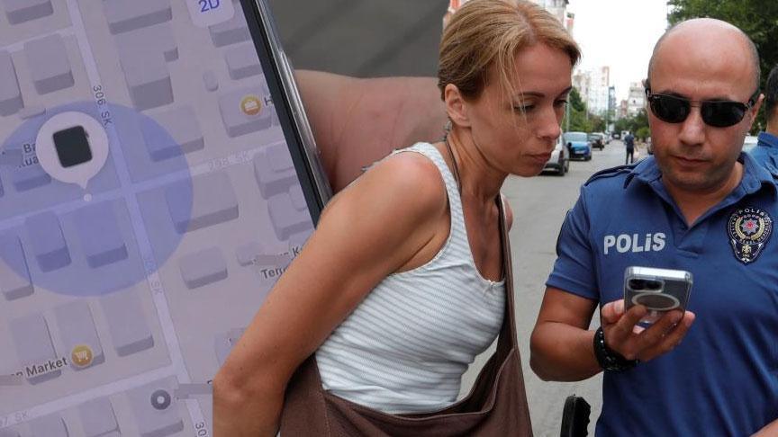 Rus turist akıllı saatini adım adım takip etti, polis gruplarıyla baskın yaptı!