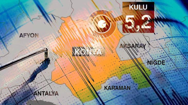 SON DAKİKA Konya’da 5.2 büyüklüğünde deprem! Ankara ve etraf vilayetlerden de hissedildi