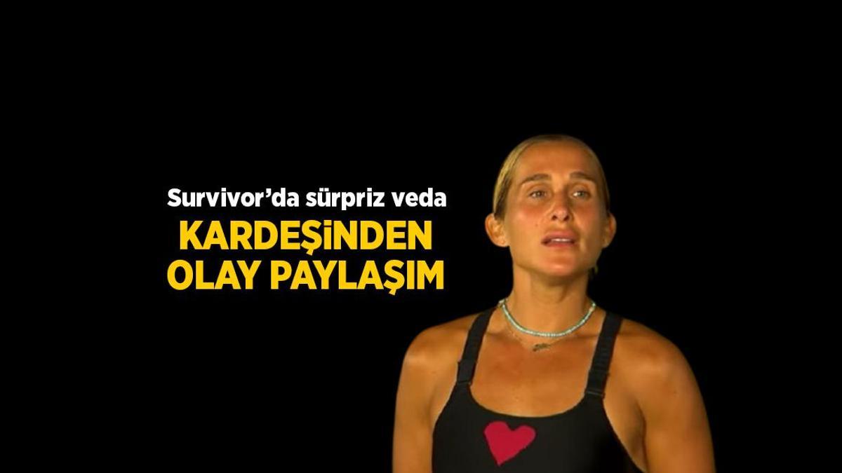 Survivor Sema Aydemir elendi! Sürpriz veda sonrası kardeşinden olay paylaşım