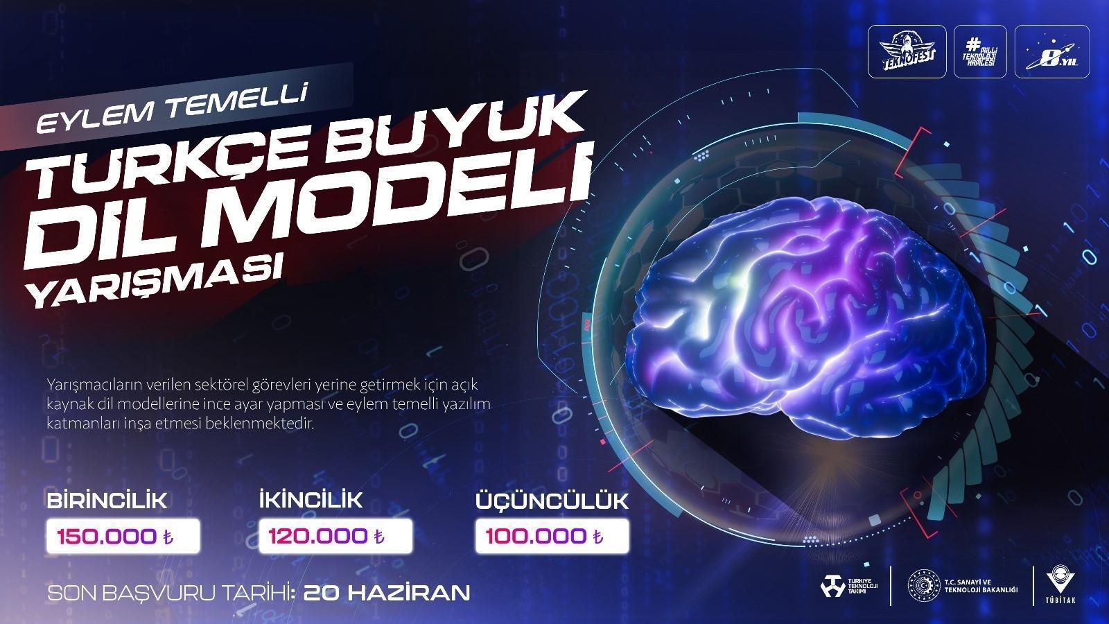 Teknofest’te aksiyon temelli Türkçe büyük lisan modeli müsabakası