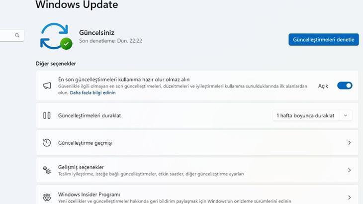 Windows Update ile birlikte tüm uygulamalar ve şoförler de güncellenecek